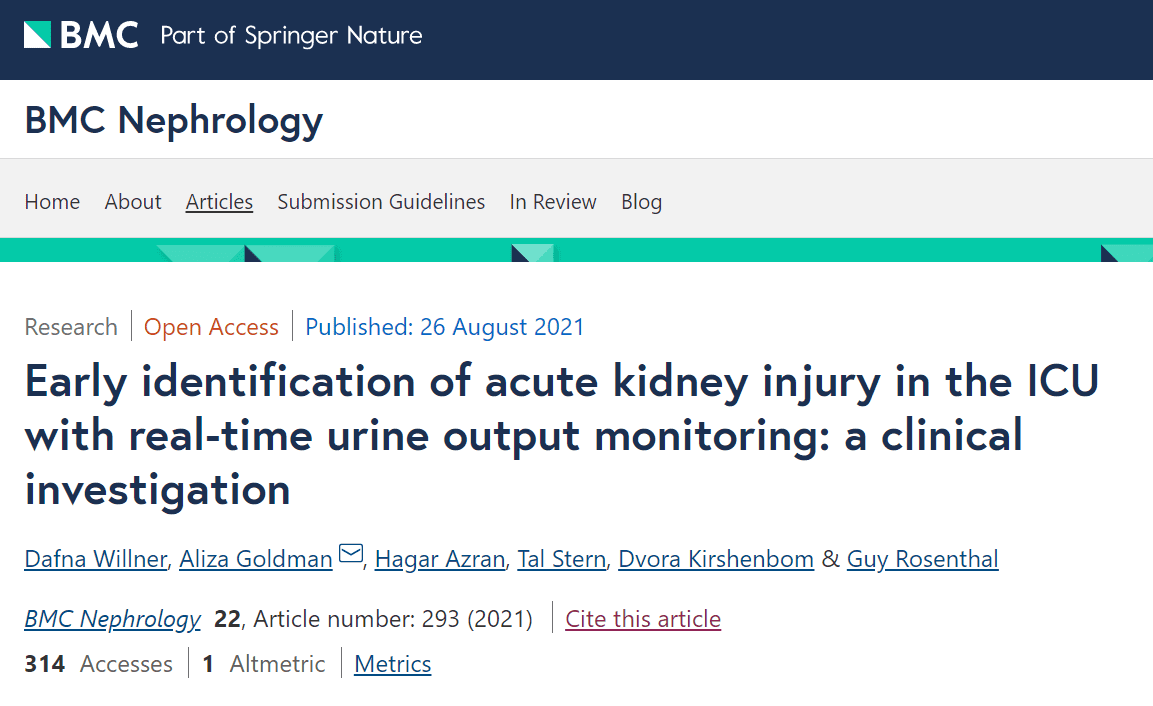Digital monitoring of urine output